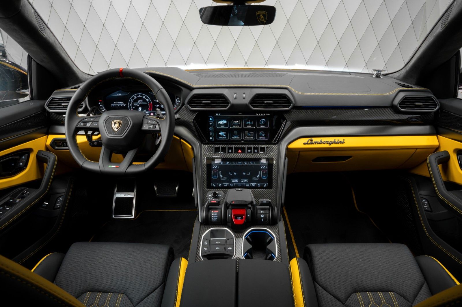 Lamborghini Urus S 2023 YELLOW/BLACK-YELLOW MASSAGE B&O PANO