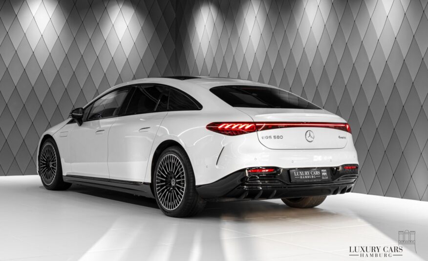 Mercedes-Benz EQS 580 WHITE/BEIGE HEAD UP 360°